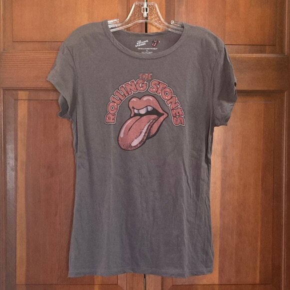 Rolling Stones T shirt with Red Crystals - Size Women's XL - Picture 4 of 10